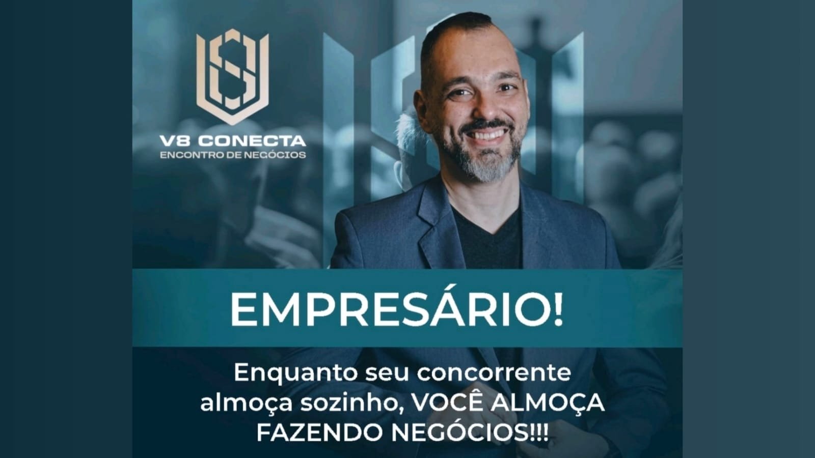 V8 Conecta - 09/04/26 (quinta) | Local: SALINAS Recreio - Av. Lúcio Costa 16580 12h às 19h