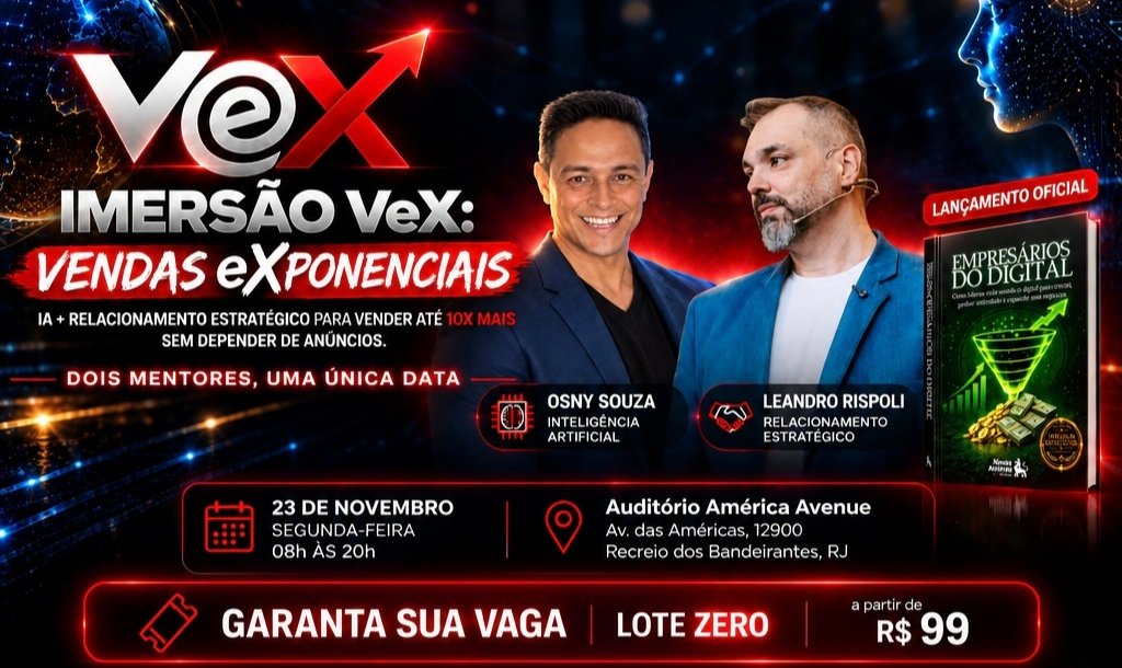 VeX > Vendas eXponenciais com IA e RELACIONAMENTO ESTRATÉGICO | By: Osny Souza & Leandro Rispoli