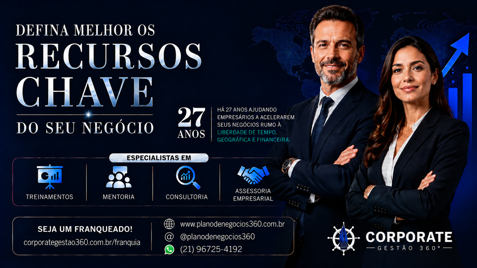 Defina melhor os Recursos Chave do seu Negócio com o programa Plano de Negócios 360°
