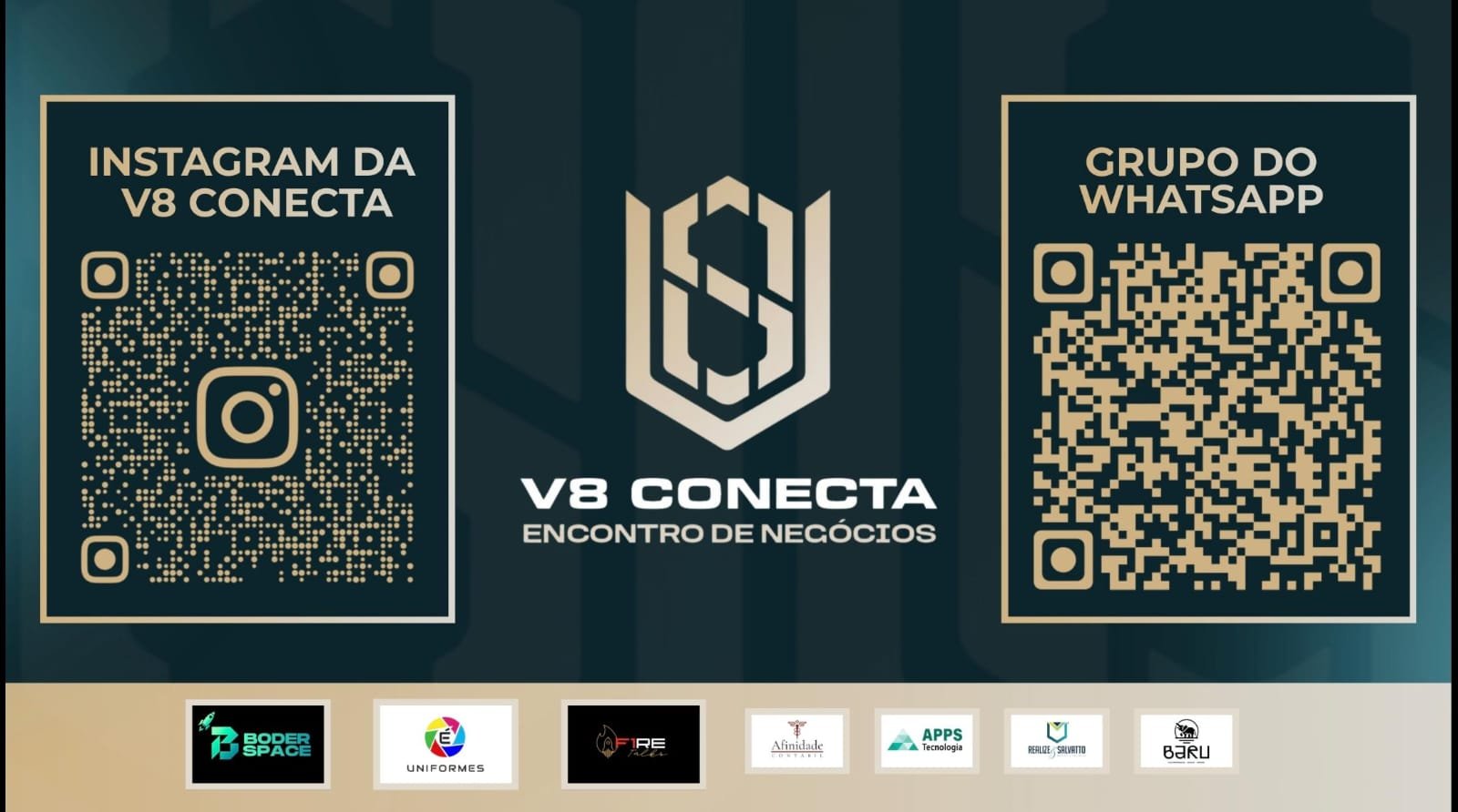 V8 Conecta 12/03/26 (quinta) | Local: BARU Recreio - Est. Pontal 7230 12h às 19h